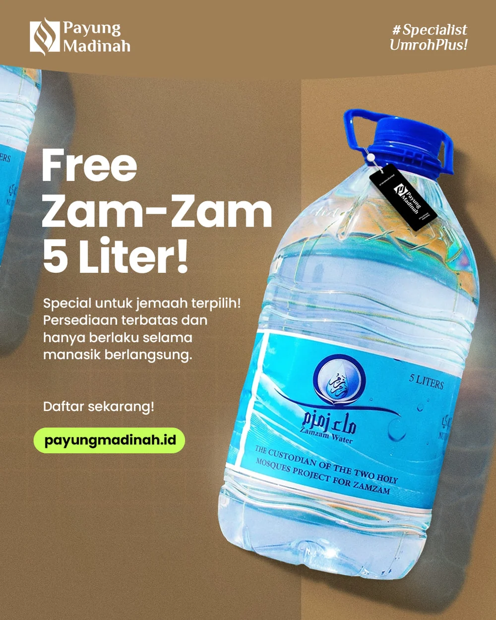 Air Zam Zam Asli Makkah